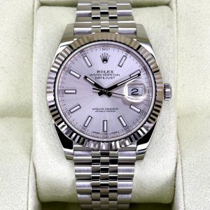2017 Rolex Datejust 41mm 126334 Stainless Steel Jubilee Silver Dial for sale