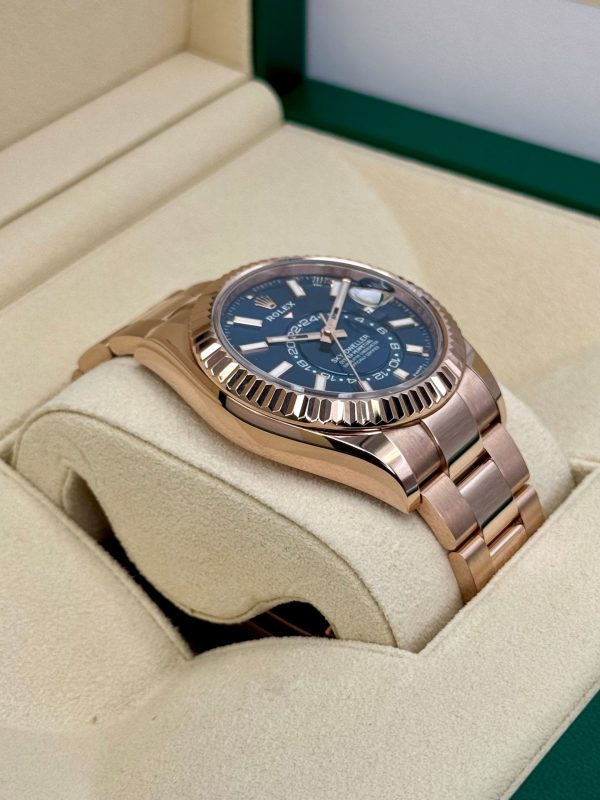 2023 Rolex Sky-Dweller 42mm 336935 Rose Gold Blue Dial for sale