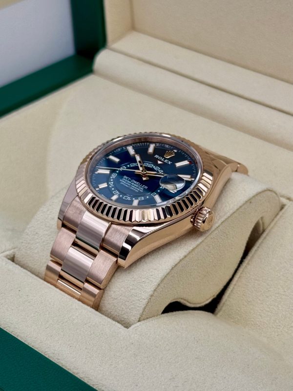 2023 Rolex Sky-Dweller 42mm 336935 Rose Gold Blue Dial for sale