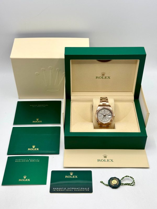 2023 Rolex Sky-Dweller 42mm 326935 Rose Gold White Dial for sale