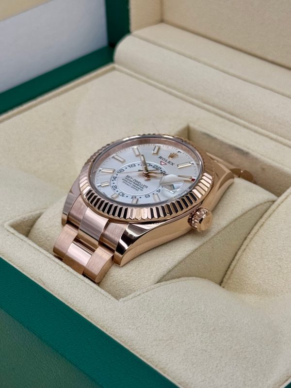2023 Rolex Sky-Dweller 42mm 326935 Rose Gold White Dial for sale
