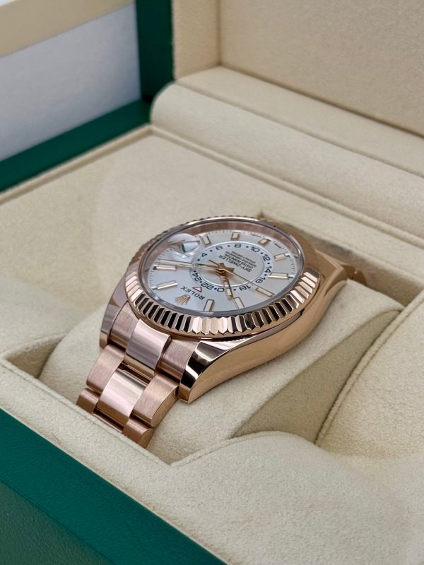 2023 Rolex Sky-Dweller 42mm 326935 Rose Gold White Dial for sale
