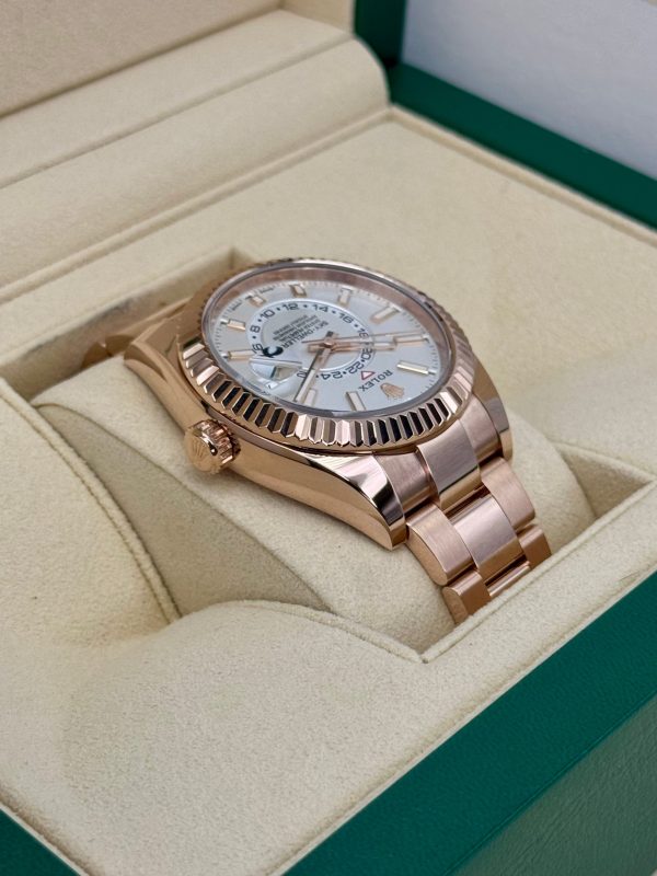 2023 Rolex Sky-Dweller 42mm 326935 Rose Gold White Dial for sale