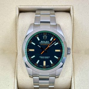 2021 Rolex Milgauss 40mm 116400GV Stainless Steel Black Dial for sale