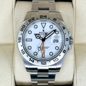 2017 Rolex Explorer II 42mm 216570 Polar White Dial for sale