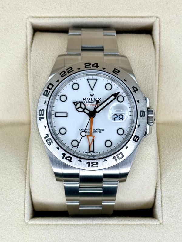 2017 Rolex Explorer II 42mm 216570 Polar White Dial for sale