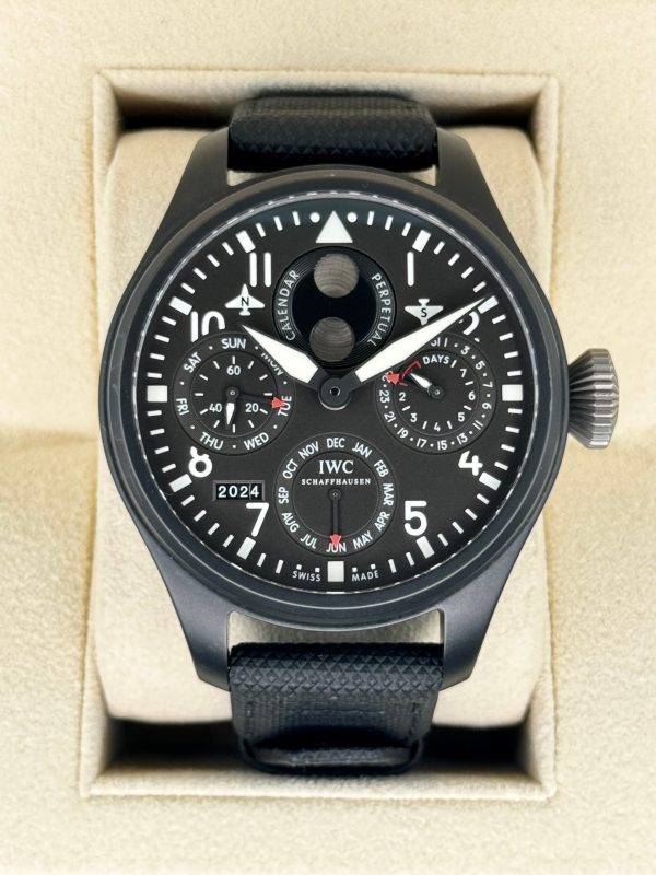 2013 IWC Top Gun Perpetual Calendar Big Pilot 48mm IW502902 Ceramic for sale