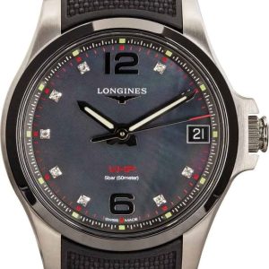 Ladies Longines Conquest V.H.P. Black for sale