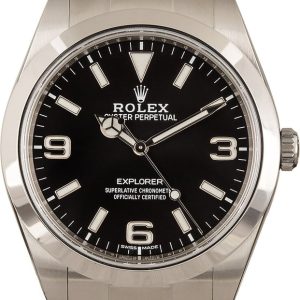 Mens Rolex Explorer 214270 Black Dial for sale