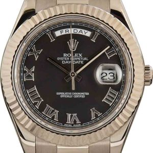 Rolex President Day-Date II Ref 218239 Black Dial for sale