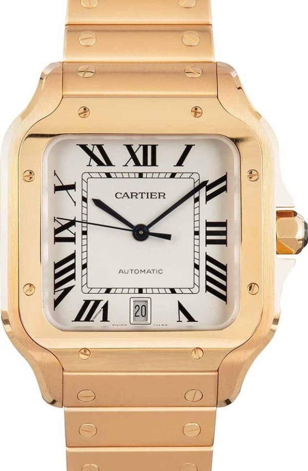 Santos de Cartier 18k Rose Gold for sale
