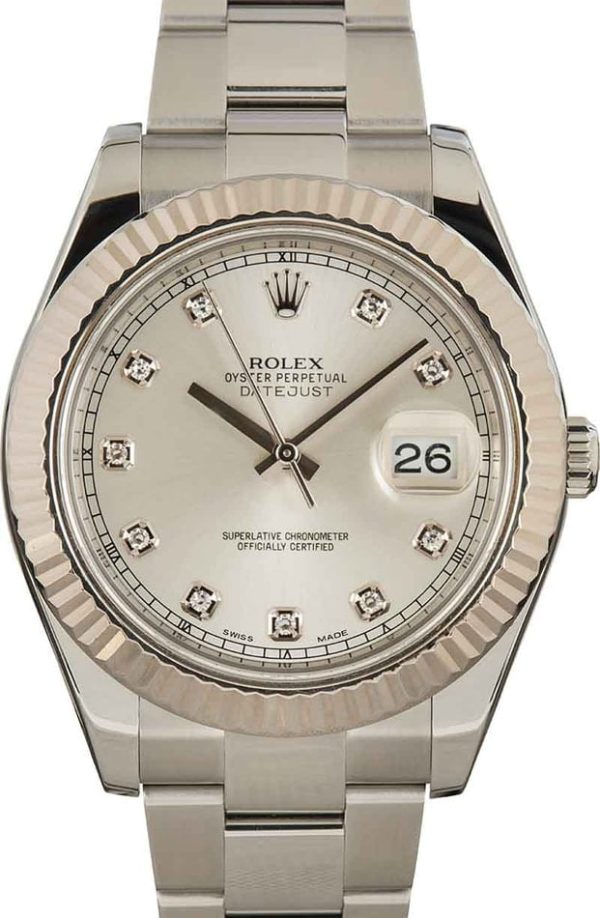 Rolex Datejust II 116334 Diamond Dial for sale