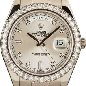 Rolex Day-Date II Ref 218349 18k White Gold (No. 1 of 3) for sale