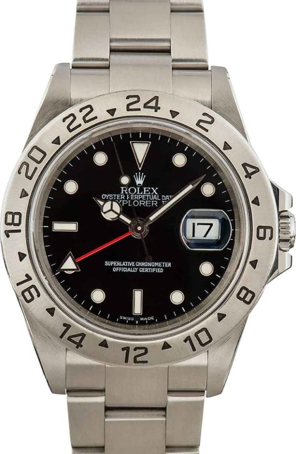 Mens Rolex Explorer II 16570 Black for sale