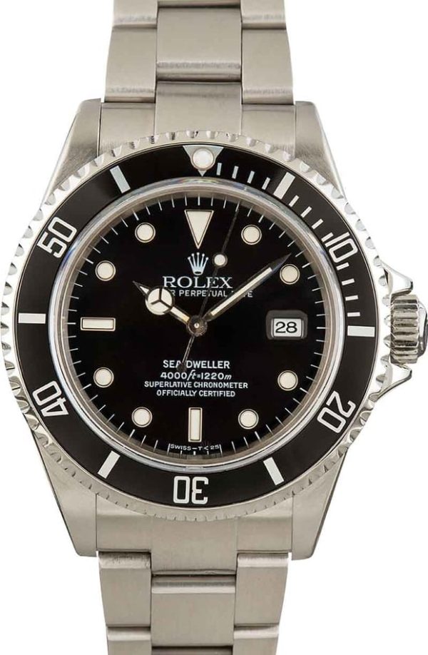 Mens Rolex Sea-Dweller Black 16600 for sale