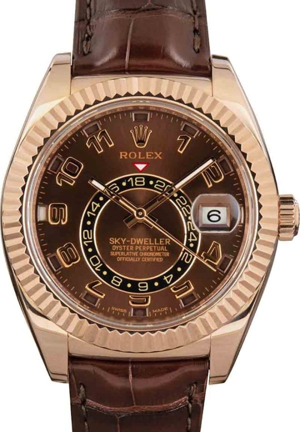Pre-Owned Rolex Sky-Dweller 326135 Rose Gold for sale