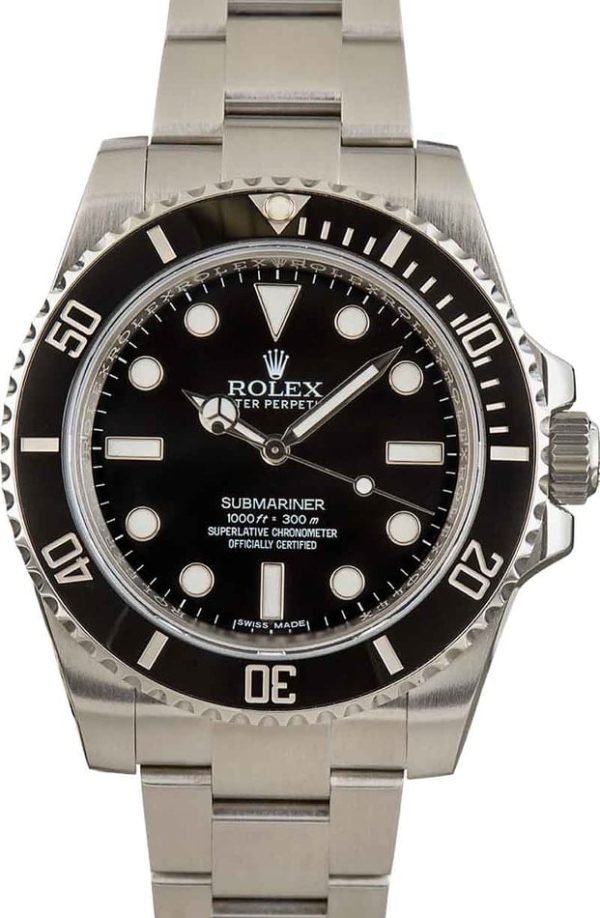 Pre-Owned Rolex Submariner 114060 Black Dial for sale
