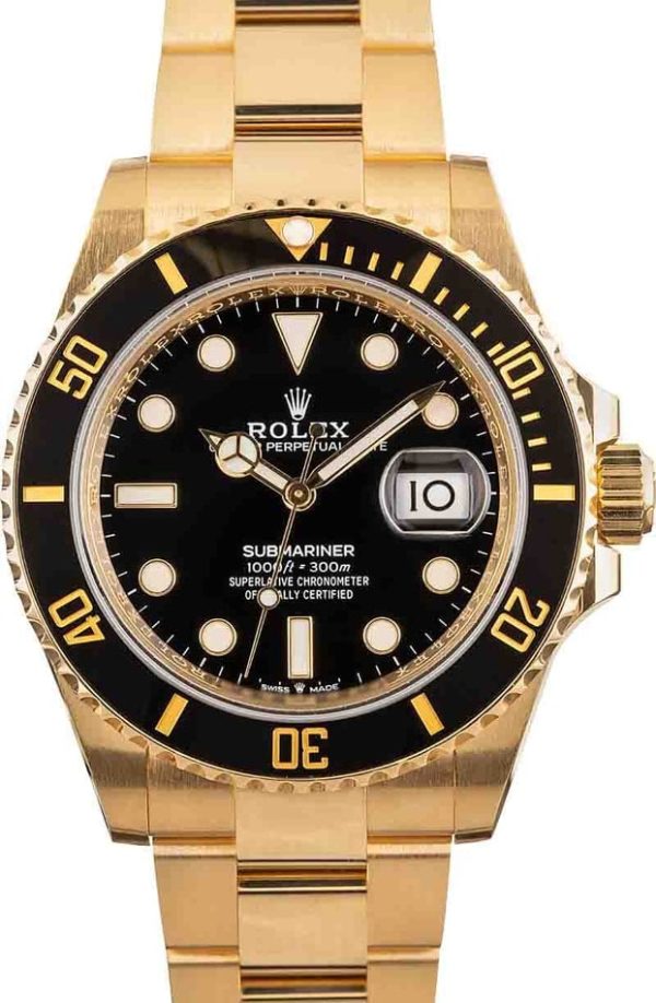 Rolex Submariner Yellow Gold 126618 for sale