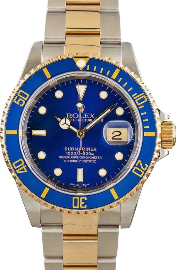 Rolex Submariner 16613 Steel & 18k Yellow Gold for sale