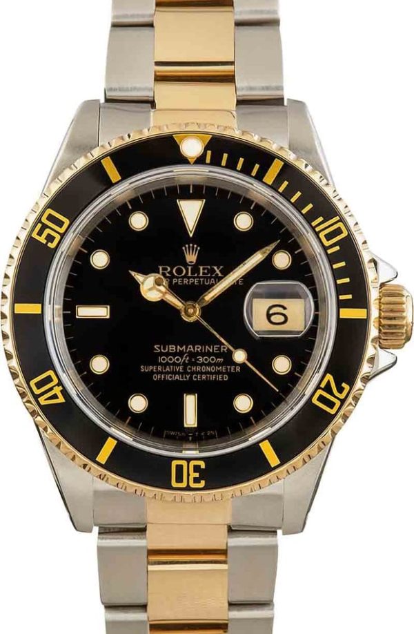 Used Rolex Submariner 16613 Black Dial for sale
