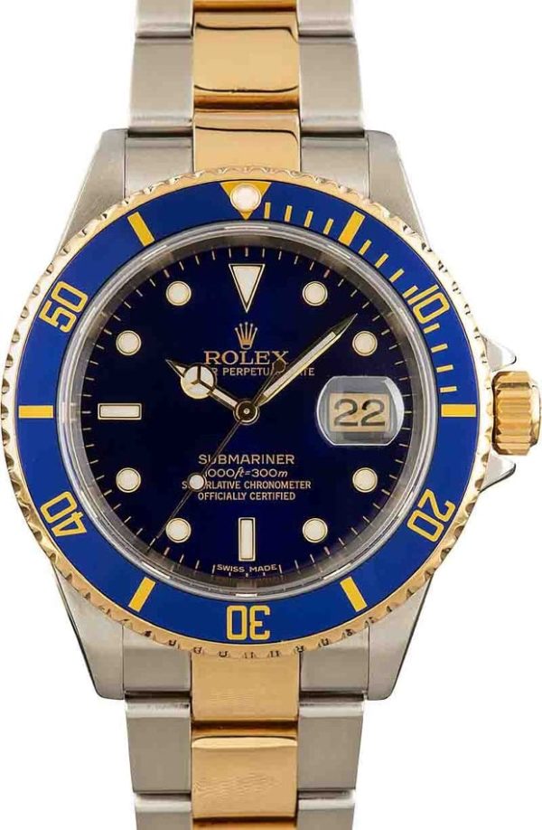 Rolex Submariner 16613T Two Tone Watch for sale