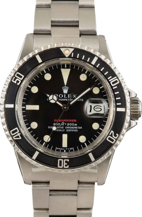 Vintage Rolex Red Submariner 1680 Feet First for sale