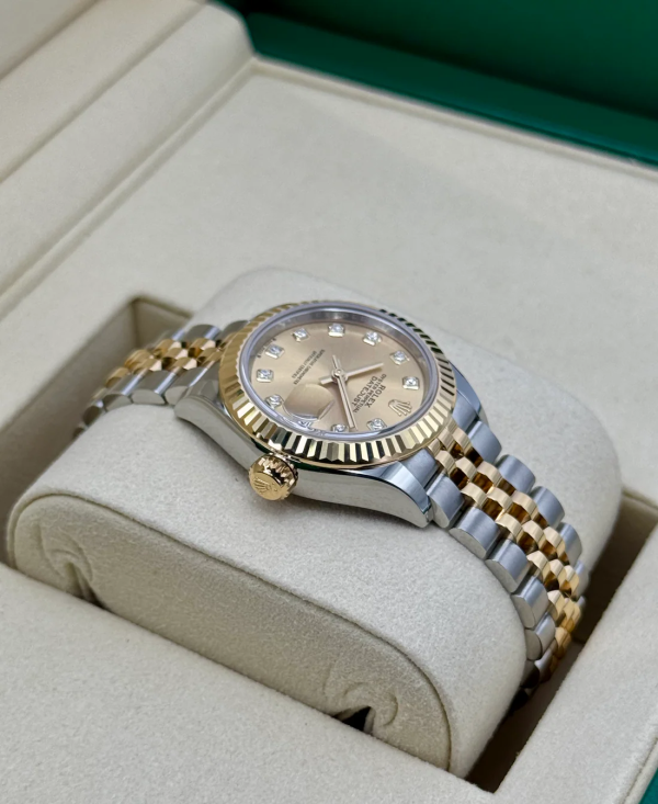 2025 Rolex Lady Datejust 28mm 279173 Jubilee Champagne Diamond Dial (Unworn) (No. 2 of 2) for sale