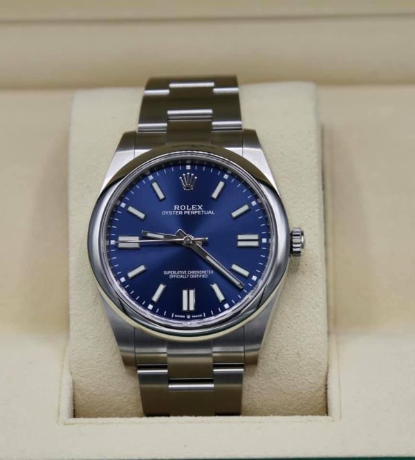 2023 Rolex Oyster Perpetual 41mm 124300 Blue Dial (Unworn) for sale