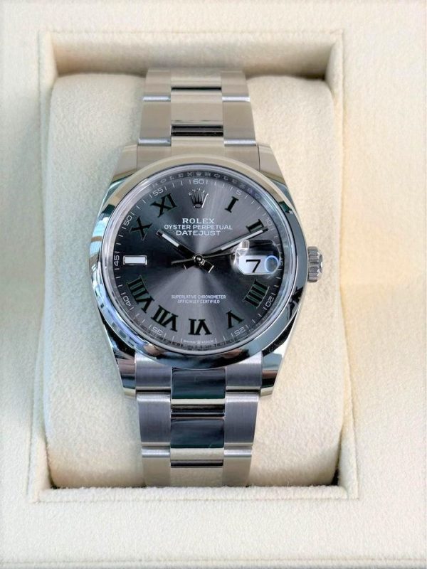 2023 Rolex Datejust 36mm 126200 Oyster Wimbledon Dial (Unworn) for sale