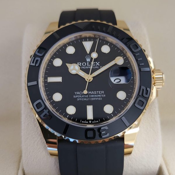 2023 Rolex Yacht-Master 42mm 226658 Gold Oysterflex Black Dial (Unworn) for sale