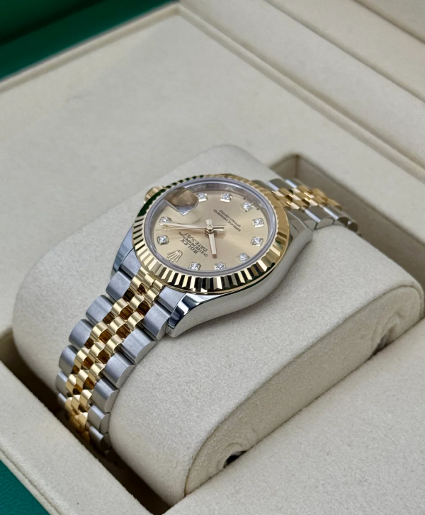 2025 Rolex Lady Datejust 28mm 279173 Jubilee Champagne Diamond Dial (Unworn) (No. 1 of 2) for sale