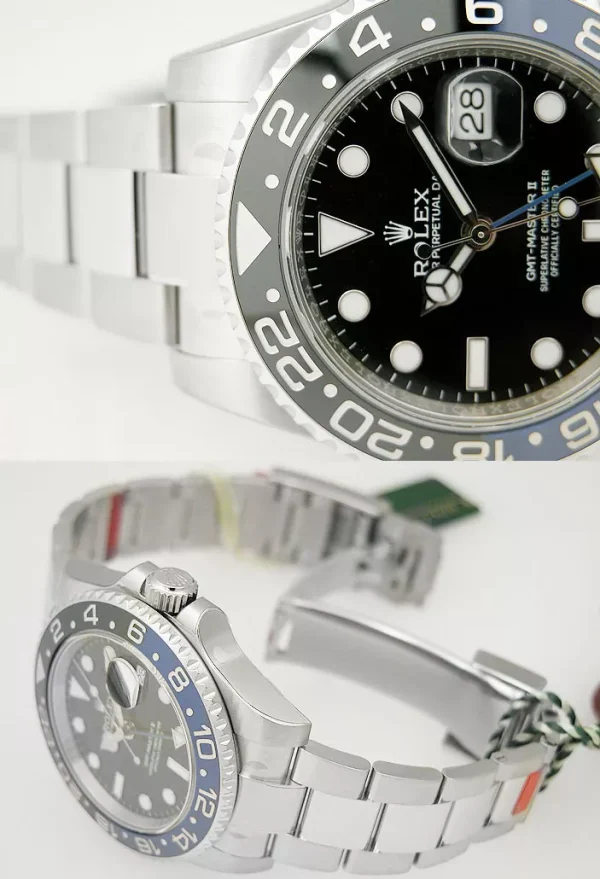 Rolex GMT-Master II 116710BLNR Silver Oyster Bracelet with Blue and Black Bezel 2023 for sale
