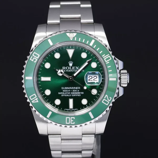 2018 MINT Rolex Submariner Hulk 116610LV Green 40mm Ceramic Watch Box for sale