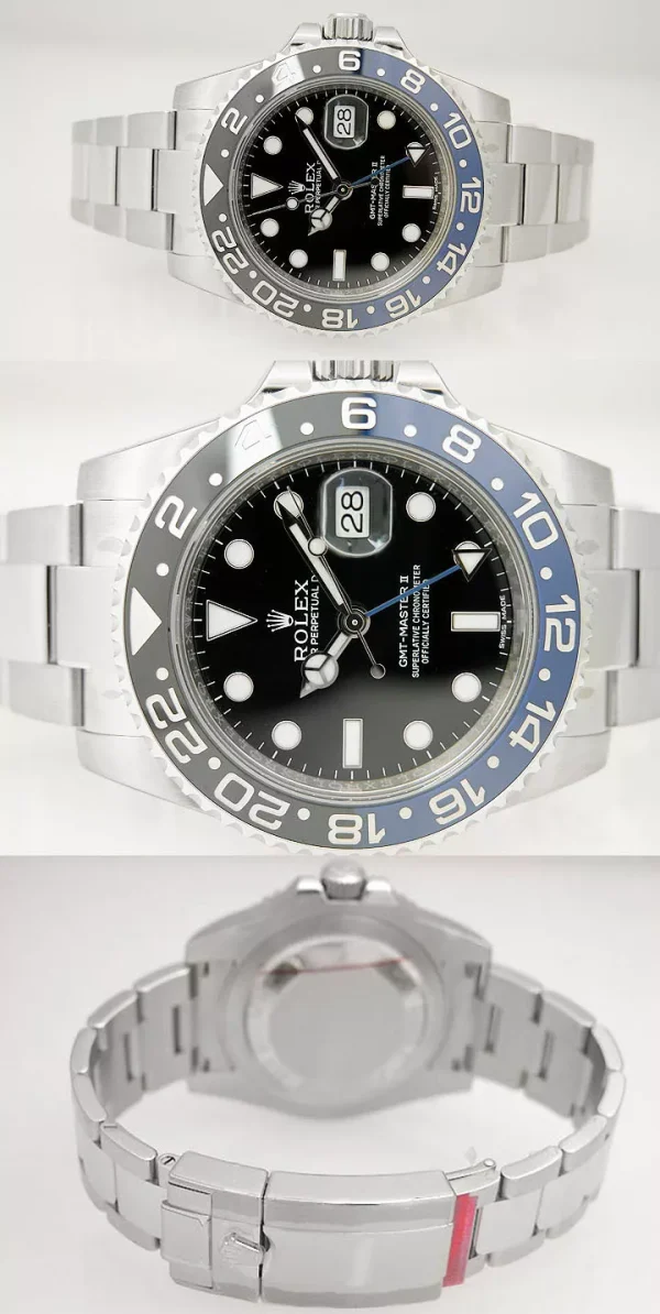 Rolex GMT-Master II 116710BLNR Silver Oyster Bracelet with Blue and Black Bezel 2023 for sale
