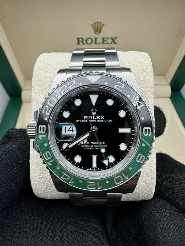 2023 Rolex GMT Master II Sprite Watch Lefty Oyster Bracelet 126720VTNR Full Set (No. 1 of 2) for sale
