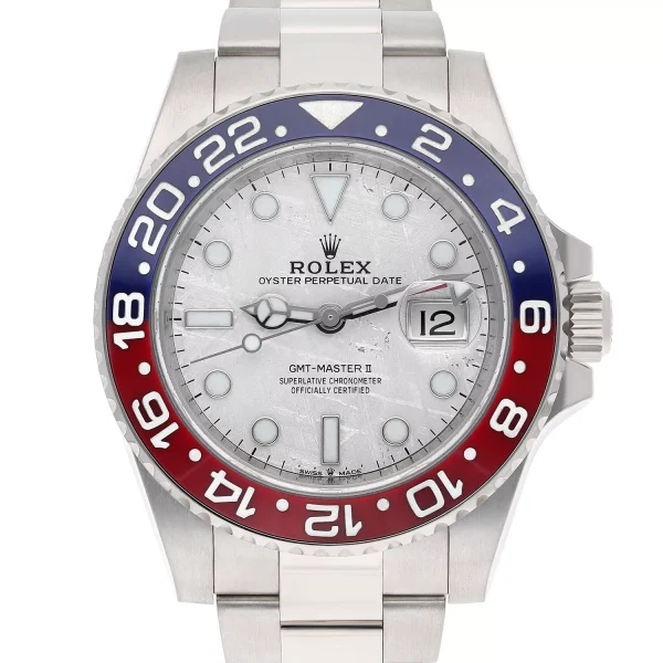 Mint Rolex Meteorite Pepsi GMT-Master II Meteorite White Gold 126719BLRO for sale