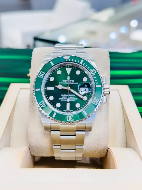 Rolex Submariner Hulk 116610LV Green Ceramic Bezel Oyster Watch MINT for sale