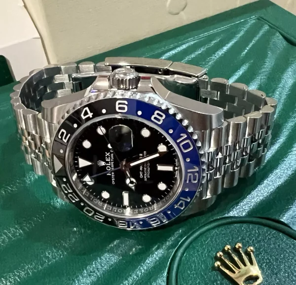 Rolex GMT-Master II 126710BLNR Silver Jubilee Bracelet with Blue and Black Bezel for sale