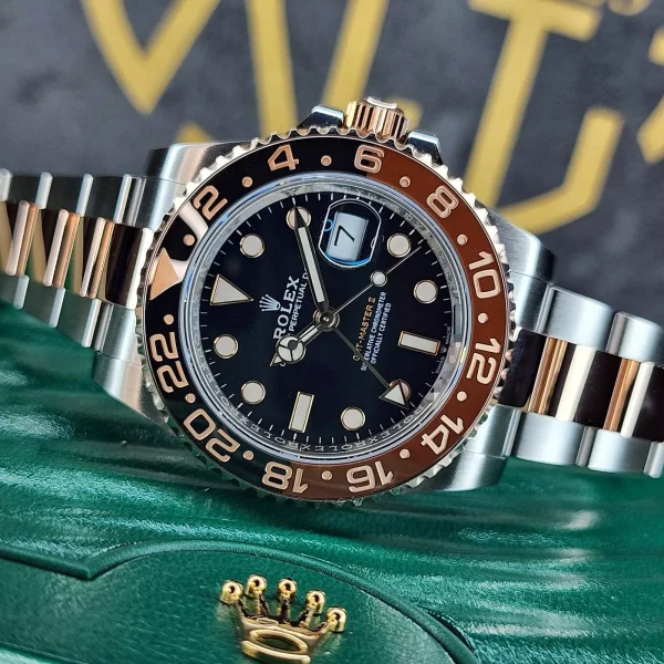 2023 ROLEX GMT MASTER II 126711CHNR 40MM STEEL ROSE GOLD ROOTBEER CERAMIC B/P for sale