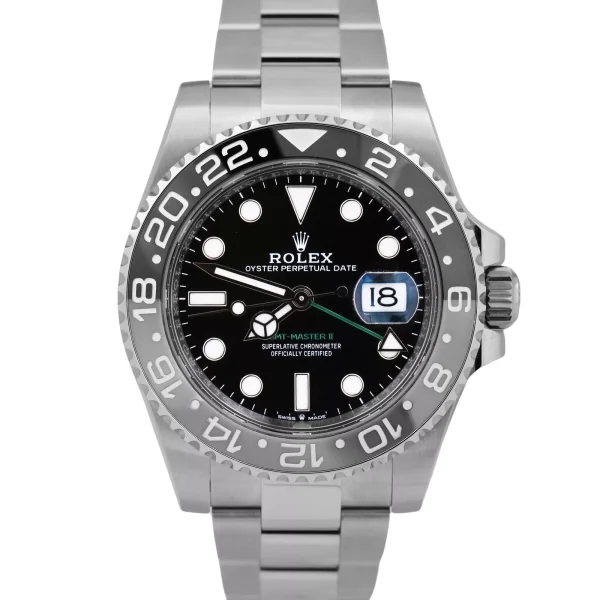 JULY 2024 PAPERS Rolex GMT-Master II BRUCE WAYNE Ceramic 126710 GRNR BOX (Unworn) for sale