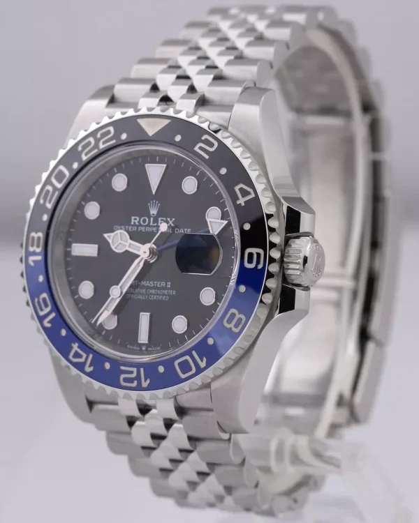 MINT 2023 Rolex GMT-Master II BATGIRL Blue 40mm JUBILEE Steel 126710 BLNR BOX for sale