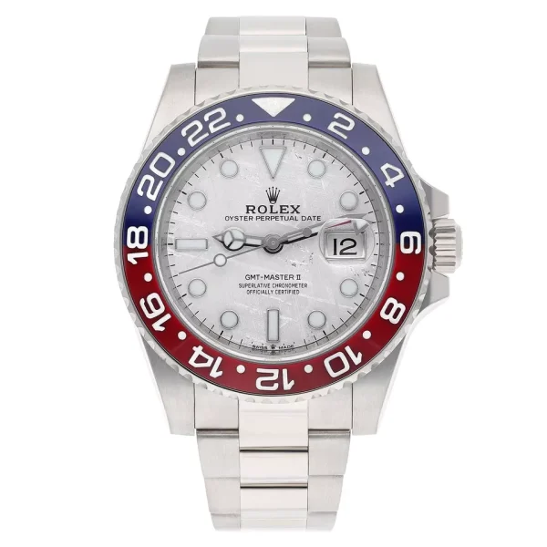 Mint Rolex Meteorite Pepsi GMT-Master II Meteorite White Gold 126719BLRO for sale