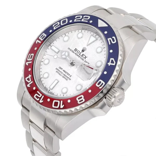 Mint Rolex Meteorite Pepsi GMT-Master II Meteorite White Gold 126719BLRO for sale