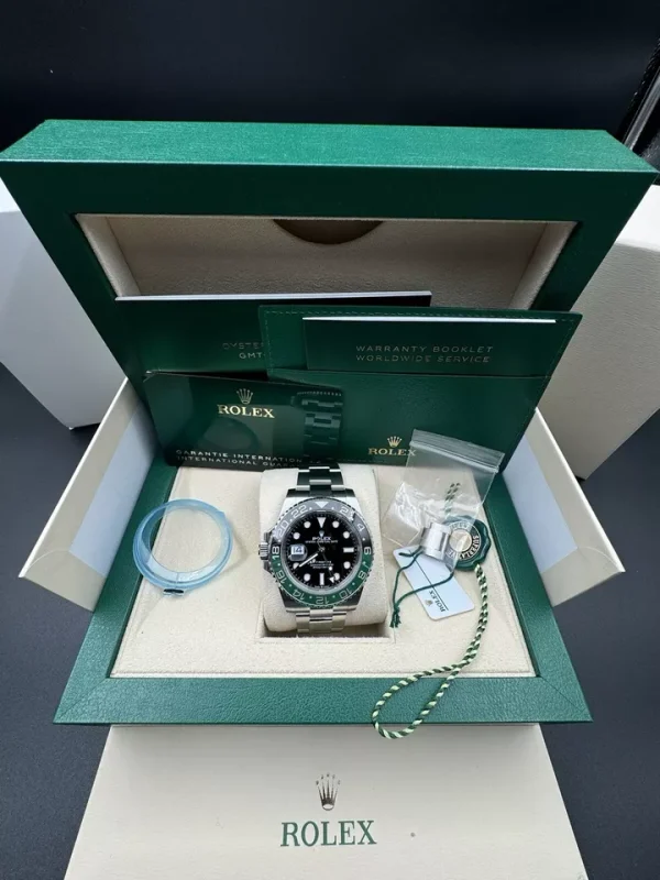 2023 Rolex GMT Master II Sprite Watch Lefty Oyster Bracelet 126720VTNR Full Set (No. 2 of 2) for sale