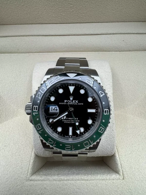 2023 Rolex GMT Master II Sprite Watch Lefty Oyster Bracelet 126720VTNR Full Set (No. 2 of 2) for sale
