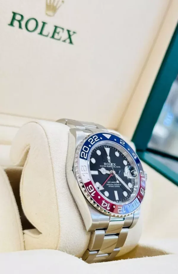 Rolex GMT-Master II 126710BLRO Pepsi Oyster Ceramic Bezel Watch Box Papers for sale