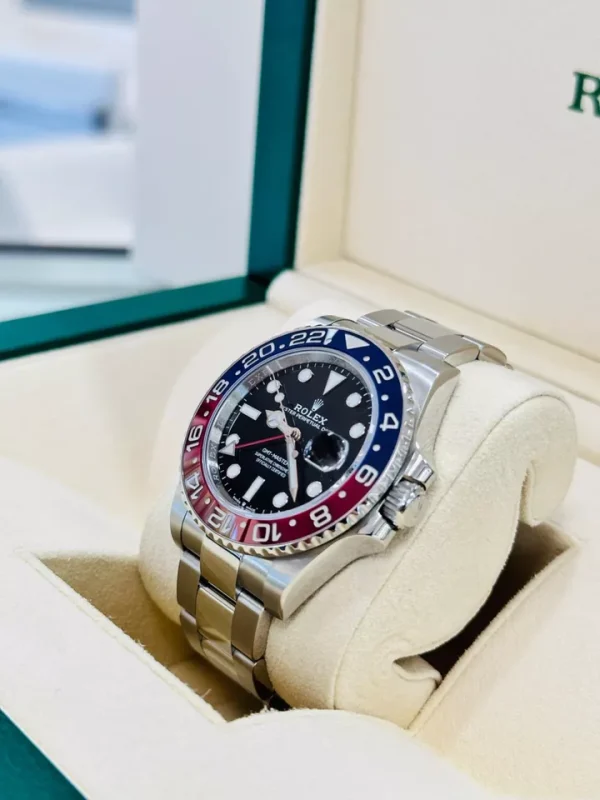 Rolex GMT-Master II 126710BLRO Pepsi Oyster Ceramic Bezel Watch Box Papers for sale