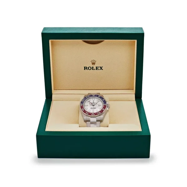 Mint Rolex Meteorite Pepsi GMT-Master II Meteorite White Gold 126719BLRO for sale
