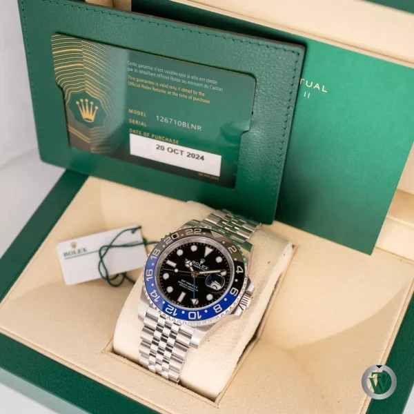 ROLEX GMT-MASTER II 126710 BLNR BATMAN JUBILEE NEVER WORN 2024 for sale
