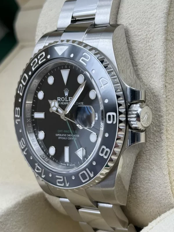 Rolex GMT Master II Bruce Wayne Oyster Bracelet 126710GRNR Box & Papers 2024 for sale
